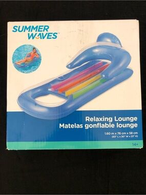 NEW Adult Size Inflatable Lounge Pool Float